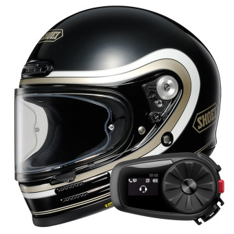 Casque Full Face Shoei Glamster 06 Bivouac TC-9 + Kit Bluetooth 5S Solo Casque Full Face Shoei Glamster 06 Bivouac TC-9 + Kit Bluetooth 5S Solo