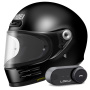 Casque Full Face Shoei Glamster 06 Black + Lokui K30 Bluetooth Kit