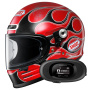 Casque Full Face Shoei Glamster 06 Blast TC1 + Kit bluetooth 5R Lite Solo