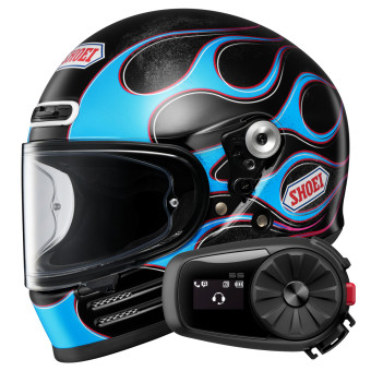 Casque Full Face Shoei Glamster 06 Blast TC2 + Kit Bluetooth 5S Solo Casque Full Face Shoei Glamster 06 Blast TC2 + Kit Bluetooth 5S Solo