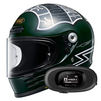 Casque Full Face Shoei Glamster 06 Heiwa Motorcycle TC-4 + Kit bluetooth 5R Lite Solo