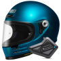 Casque Full Face Shoei Glamster 06 Laguna Blue + BT Mini Bluetooth Kit
