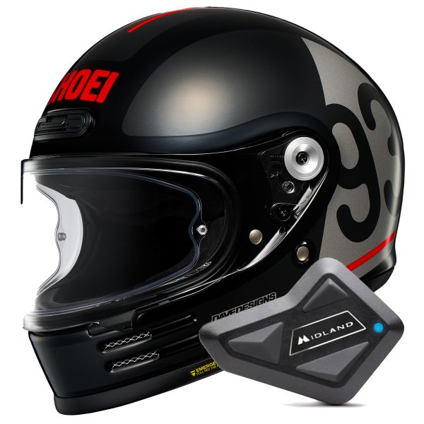 Full Face Shoei Glamster 06 MM93 Collection Classic TC5 + Bluetooth Kit BT Mini Full Face Shoei Glamster 06 MM93 Collection Classic TC5 + Bluetooth Kit BT Mini