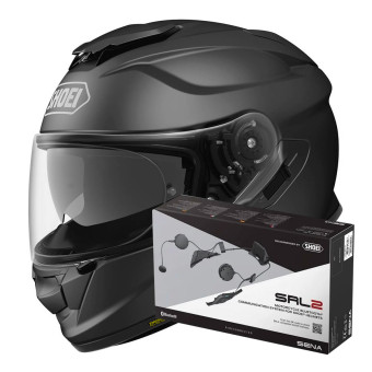 Full Face Shoei GT-AIR 2 Matt Black + Intercom Sena SRL-02