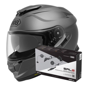 Full Face Shoei GT-AIR 2 Matt Deep Grey + Intercom Sena SRL-02