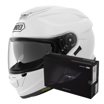 Full Face Shoei GT-AIR 2 White + Intercom Sena SRL-Mesh