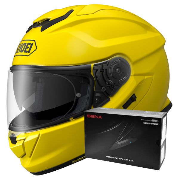 Full Face Shoei GT-AIR 3 Bright Yellow + Intercom Sena SRL-03 Full Face Shoei GT-AIR 3 Bright Yellow + Intercom Sena SRL-03