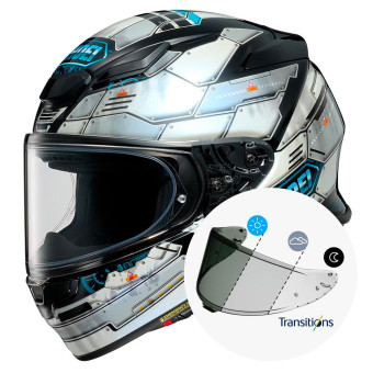 Full Face Shoei NXR2 Fortress TC-6 + Photochromic Visor