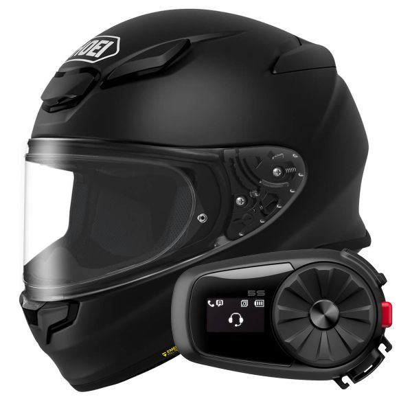 Full Face Shoei NXR2 Matt Black + Bluetooth 5S Kit Full Face Shoei NXR2 Matt Black + Bluetooth 5S Kit