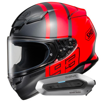 Full Face Shoei NXR2 MM93 Collection Track TC1 + Intercom Sena SRL-EXT