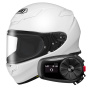 Casque Full Face Shoei NXR2 White + Bluetooth 5S Kit