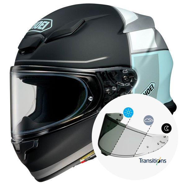 Full Face Shoei NXR2 Yonder TC-2 + Photochromic Visor
