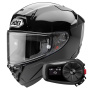 Casque Full Face Shoei X-SPR Pro Black + Kit Bluetooth 5S Solo