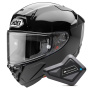 Casque Full Face Shoei X-SPR Pro Black + Kit Bluetooth BT Mini