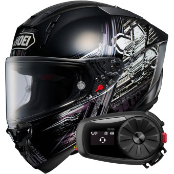 Casque Full Face Shoei X-SPR Pro Cross Logo TC5 + Kit Bluetooth 5S Solo