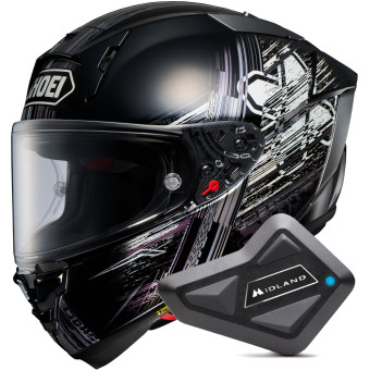 Casque Full Face Shoei X-SPR Pro Cross Logo TC5 + Kit Bluetooth BT Mini