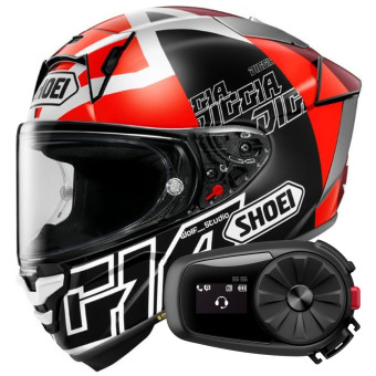 Casque Full Face Shoei X-SPR Pro Diggia 2 TC1 + Kit Bluetooth 5S Solo