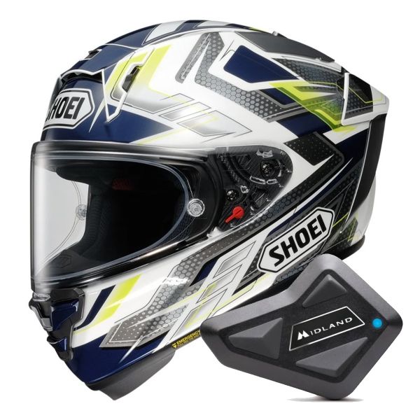 Full Face Shoei X-SPR Pro Escalate TC-2 + Kit Bluetooth BT Mini Full Face Shoei X-SPR Pro Escalate TC-2 + Kit Bluetooth BT Mini