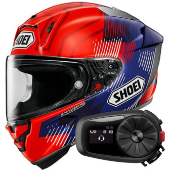 Casque Full Face Shoei X-SPR Pro Marquez 8 TC-1 + Kit Bluetooth 5S Solo