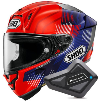 Casque Full Face Shoei X-SPR Pro Marquez 8 TC-1 + Kit Bluetooth BT Mini