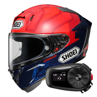 Full Face Shoei X-SPR Pro Marquez TC-1 + Kit Bluetooth 5S Solo