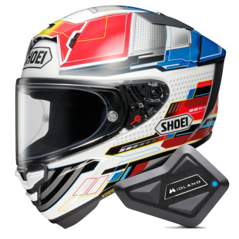 Full Face Shoei X-SPR Pro Proxy TC-10 + Kit Bluetooth BT Mini