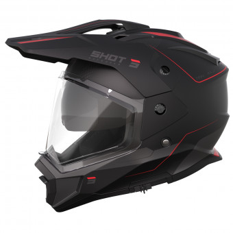 Full Face SHOT Trek Rally Black Red Matt