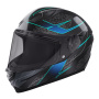Casque Full Face Stormer Strike Blossom Blue Turquoise Matt