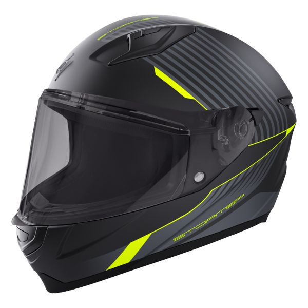 Full Face Stormer Strike Curve Neon Yellow Matt