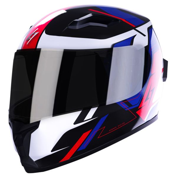 Stormer Wise Runner Blue Red White Pearly + Kit Bluetooth Lokui K30