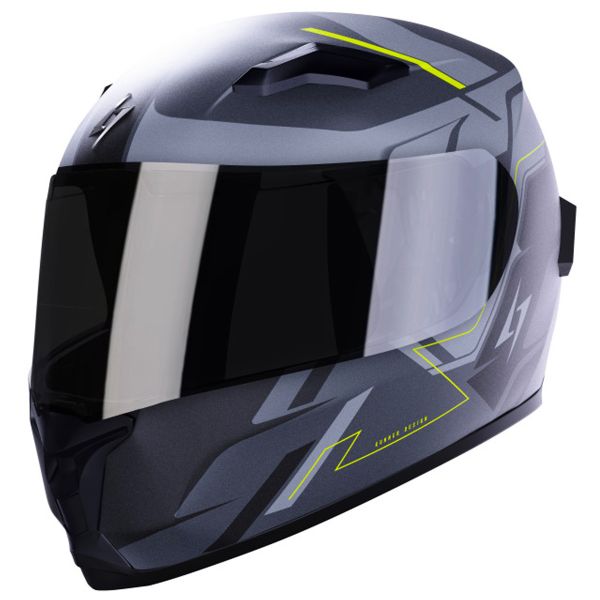 Full Face Stormer Wise Runner Grey Neon Yellow Matt