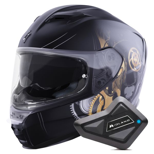 Full Face Stormer ZS 1001 Arts Matt + Kit Bluetooth BT Mini