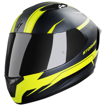 Full Face Stormer ZS-601 Star Neon Yellow Black Grey Matt