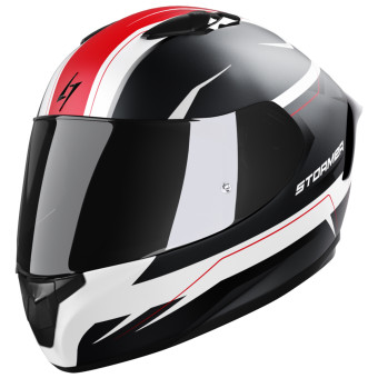 Full Face Stormer ZS-601 Star White Grey Red Matt