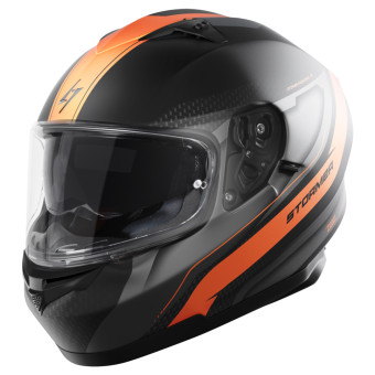 Full Face Stormer ZS-801 Elite Neon Orange Metal Matt