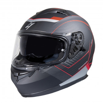 Full Face Stormer ZS-801 Miles Red Metal Matt