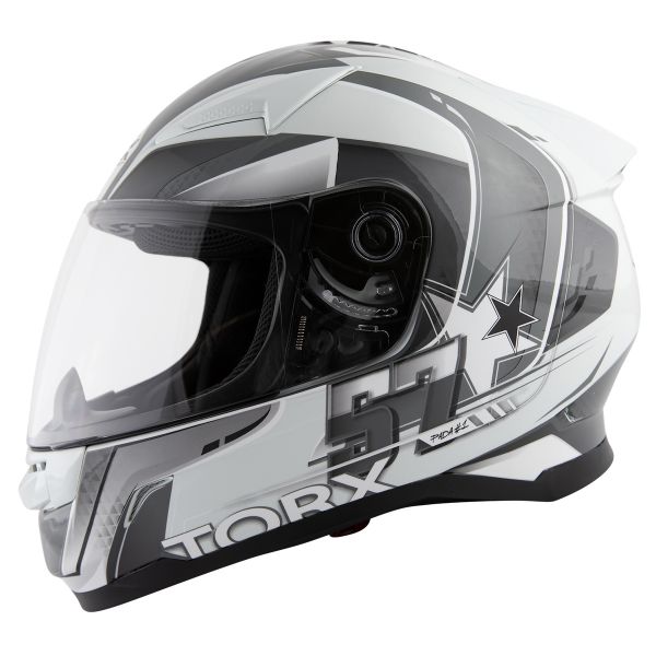 Full Face Torx Billy 2 57 White Grey
