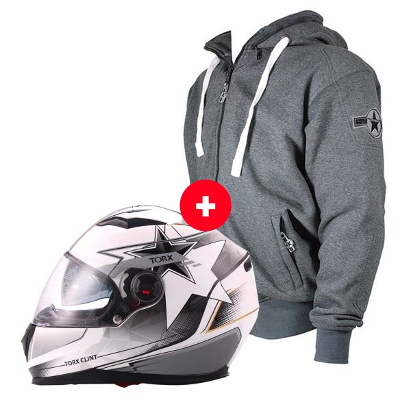 Full Face Torx Clint Pilot White Black + Patriot Anthracite