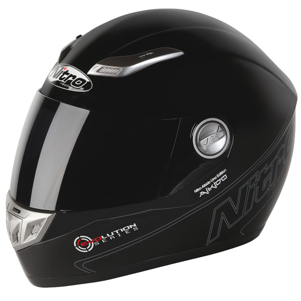 Full Face Nitro Aikido Uno Black Mat (02)