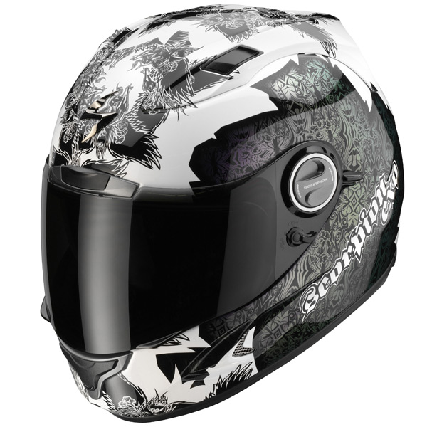 Full Face Scorpion EXO 1000 Air E11 Fantasia White Cameleon