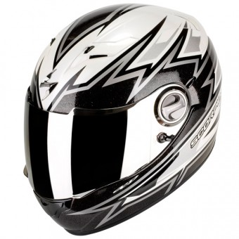 Full Face Scorpion EXO 500 Air Da Costa White Black Silver