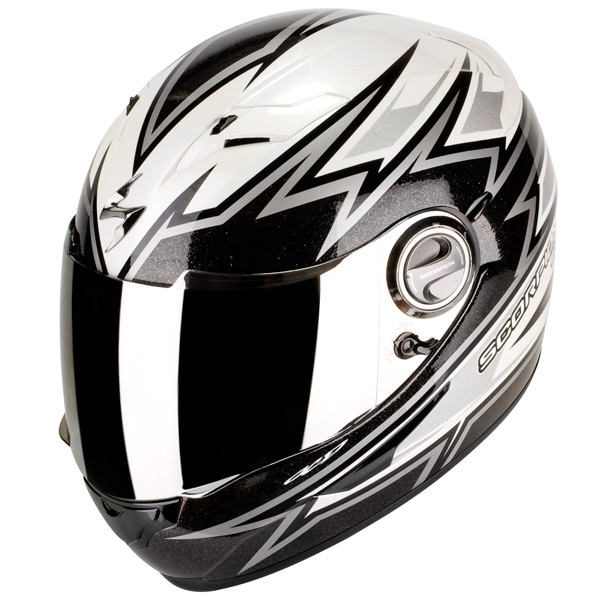 Full Face Scorpion EXO 500 Air Da Costa White Black Silver