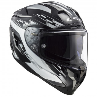 Full Face LS2 Challenger GP Black White FF327