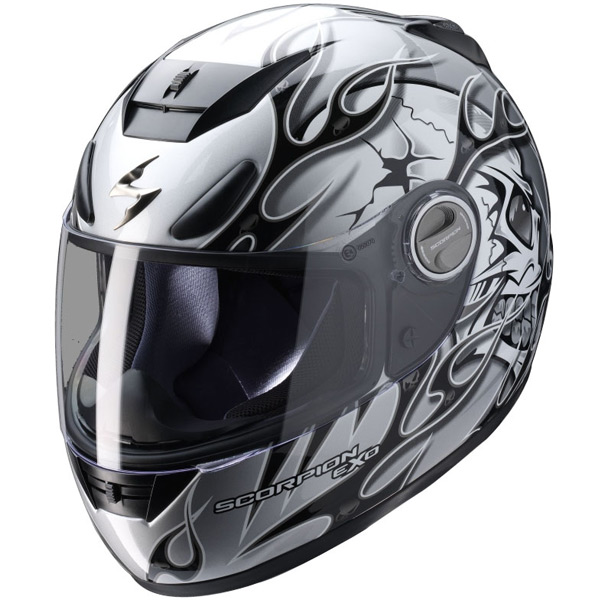Full Face Scorpion EXO 700 Crackhead Grey Black