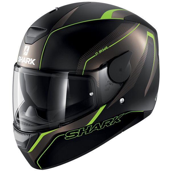 Full Face Shark D-Skwal Rakken Mat KAG