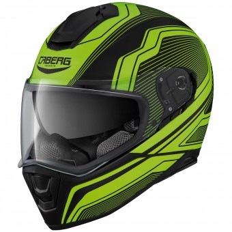Full Face Caberg Drift Flux Matt Black Yellow Fluo