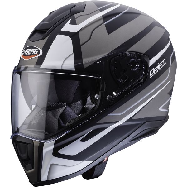 Full Face Caberg Drift Shadow Matt Black Whte Anthracite