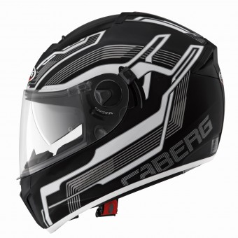 Full Face Caberg Ego Streamline Matt Black White