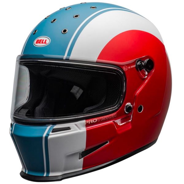 Full Face Bell Eliminator Slayer White Red Blue