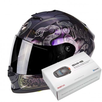 Full Face Scorpion Exo 1400 Air Blackspell Chameleon Black